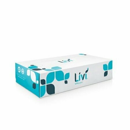 SOLARIS Livi VPG Select Boxed Facial Tissue White 2-Ply 8.37 in.X8.07 in. Flat Box, 30PK 11513